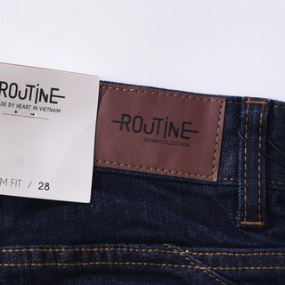 Quần short jean nam rách Routine