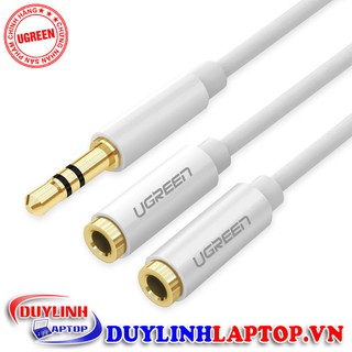 Cáp chia Audio 3.5mm 1 ra 2 cao cấp chính hãng UGREEN 10739 - Cáp chia Audio 3.5mm 1 ra 2 chất lượng cao