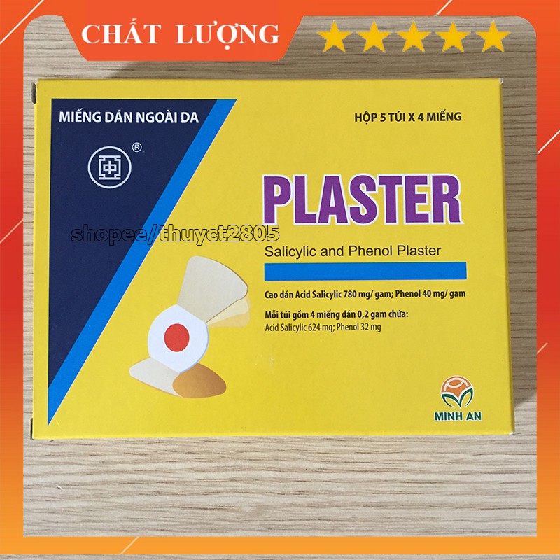 Miếng dán mụn cóc PLASTER, sản phẩm dành cho người bị mụn cóc, mụn mắt các chân, dễ sử dụng và không tái phát