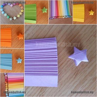 Giấy xếp sao may mắn nhiều màu