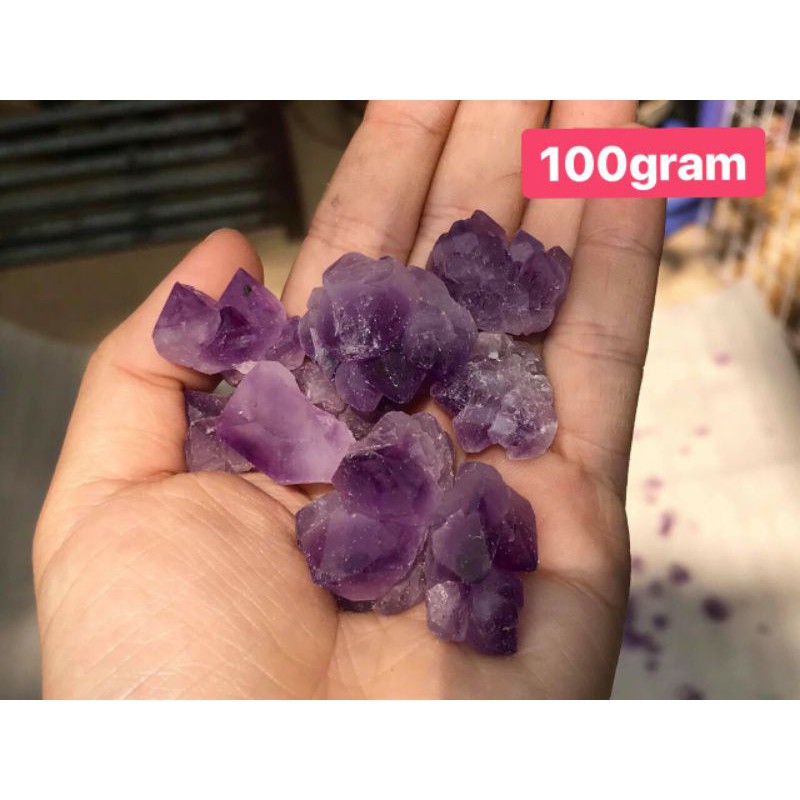 Đá mầm thach anh tím ( túi 100gram)