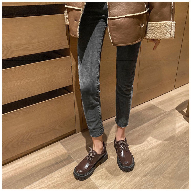 Giày Da Đế Cao Phong Cách Anh Quốc 2021 Cho Nữ | BigBuy360 - bigbuy360.vn