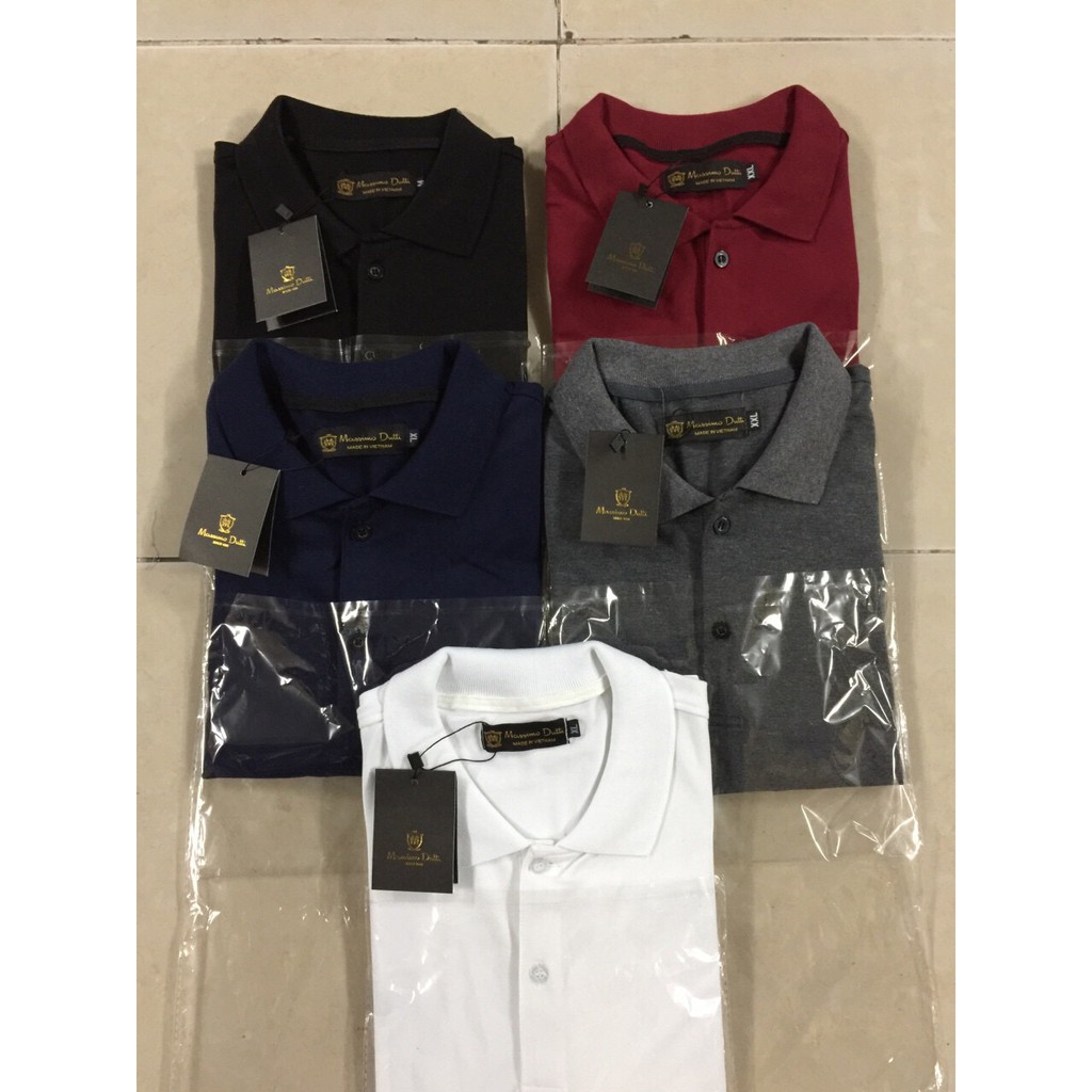 Áo Thun Nam cổ bẻ Màu Trắng, Áo thun nam có cổ chất cotton đẹp | BigBuy360 - bigbuy360.vn