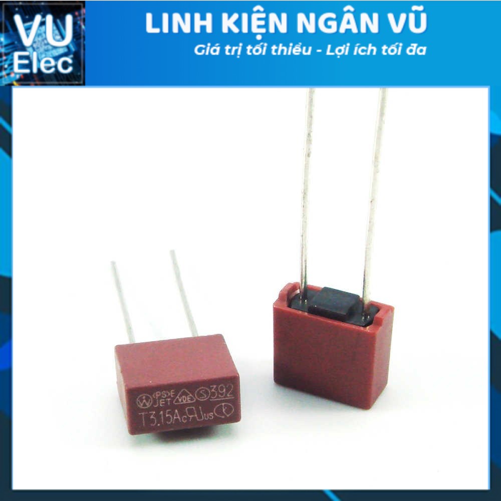 Cầu Chì 2-4A 250V T2-4A250V Loại Vuông
