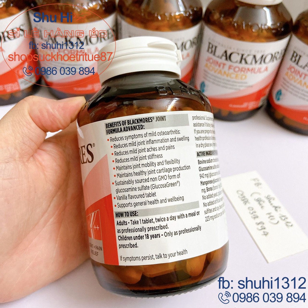 Viên uống blackmores joint formula advanced 120 viên úc, viên hỗ trợ thoái hóa xương, bổ khớp, viêm đau sưng khớp
