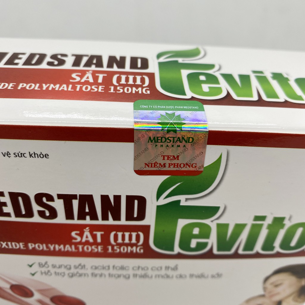 Medstand Fevitol hôp 20 ống - Hỗ trợ giảm thiếu máu do thiếu sắt