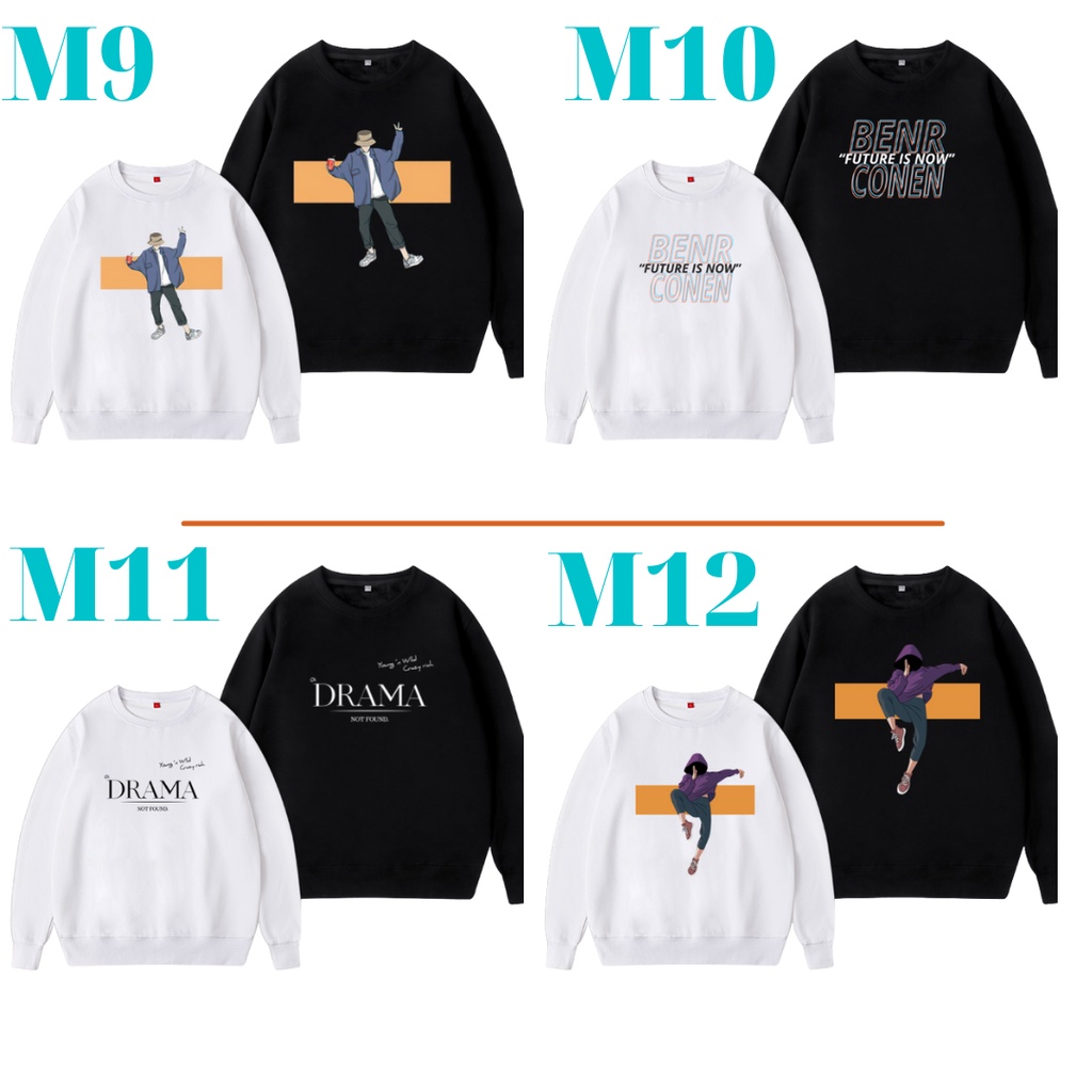 BST Áo Sweater dài tay Beet phong cách Ulzzang Hàn Quốc áo thun chất nỉ cotton dày dặn không xù lông tay dài CoolZ CZ950 | WebRaoVat - webraovat.net.vn