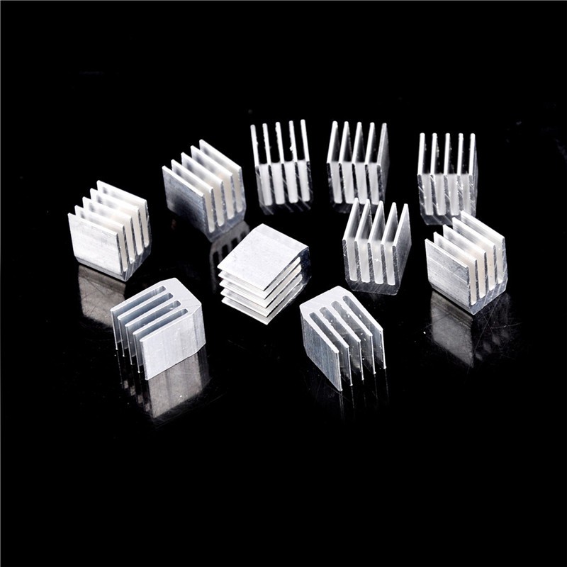 Set 10 Quạt Tản Nhiệt Bằng Nhôm 9x9 X 12mm