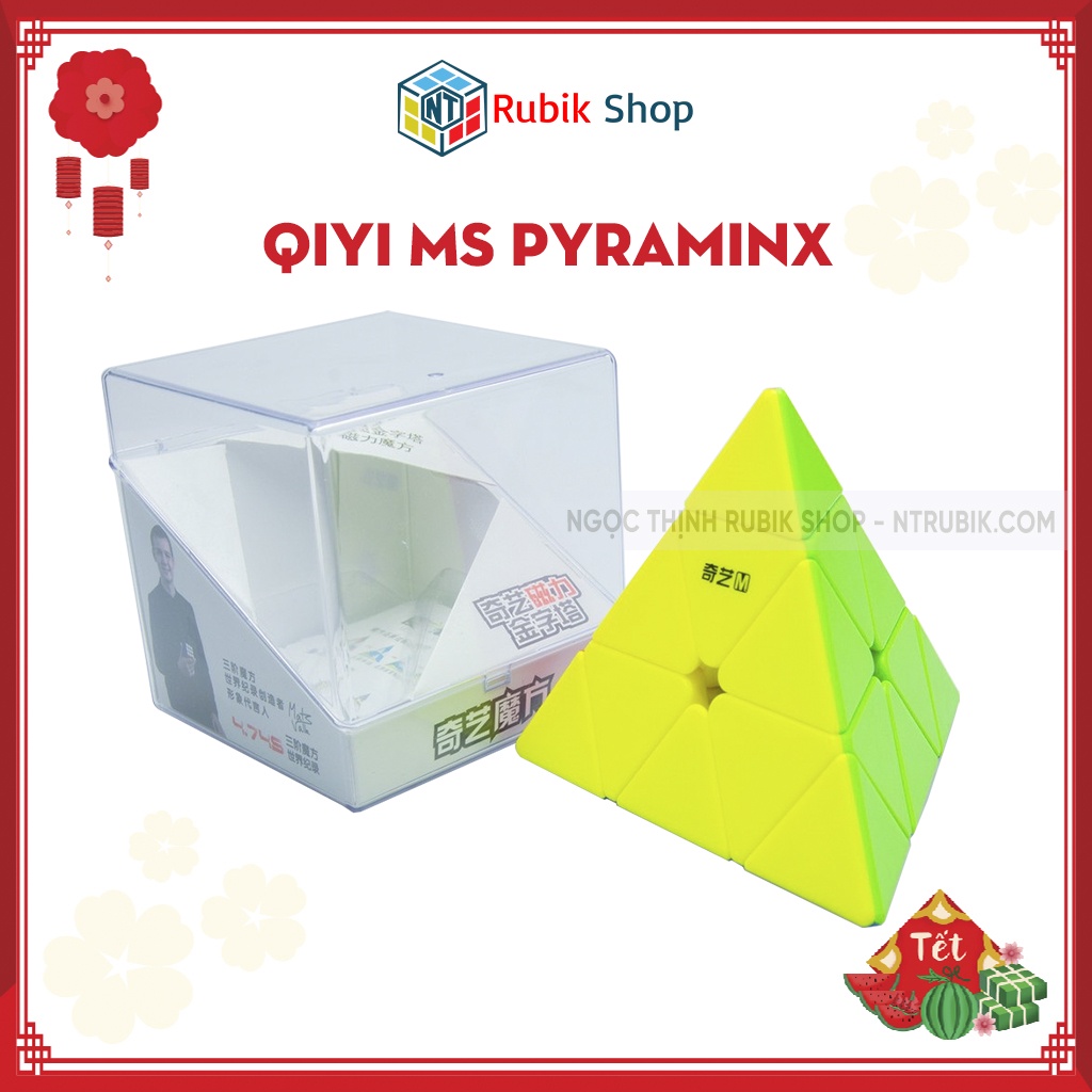 [Siêu hot] Rubik Pyraminx QiYi MS 2020 stickerless (Có nam Châm- Hãng Mod M)