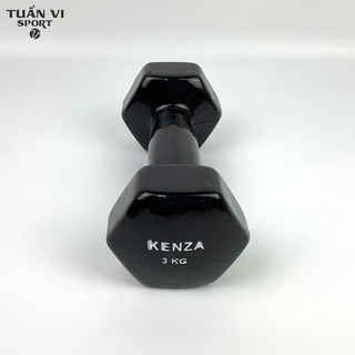 Tạ tay 3kg bọc cao su trơn lõi thép cao cấp kenza