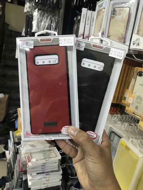 Ốp lưng sulada Samsung Galaxy Note 8 viền đen