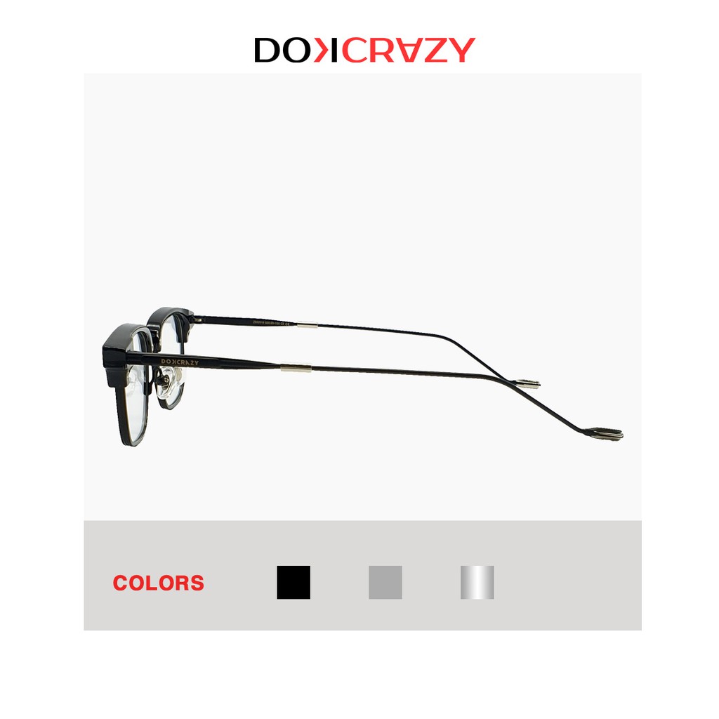 Gọng kính cận nam nữ tròng không độ chống ánh sáng xanh BAKAN DOKCRAZY mắt kiếng thời trang dáng vuông có thể cắt cận | BigBuy360 - bigbuy360.vn