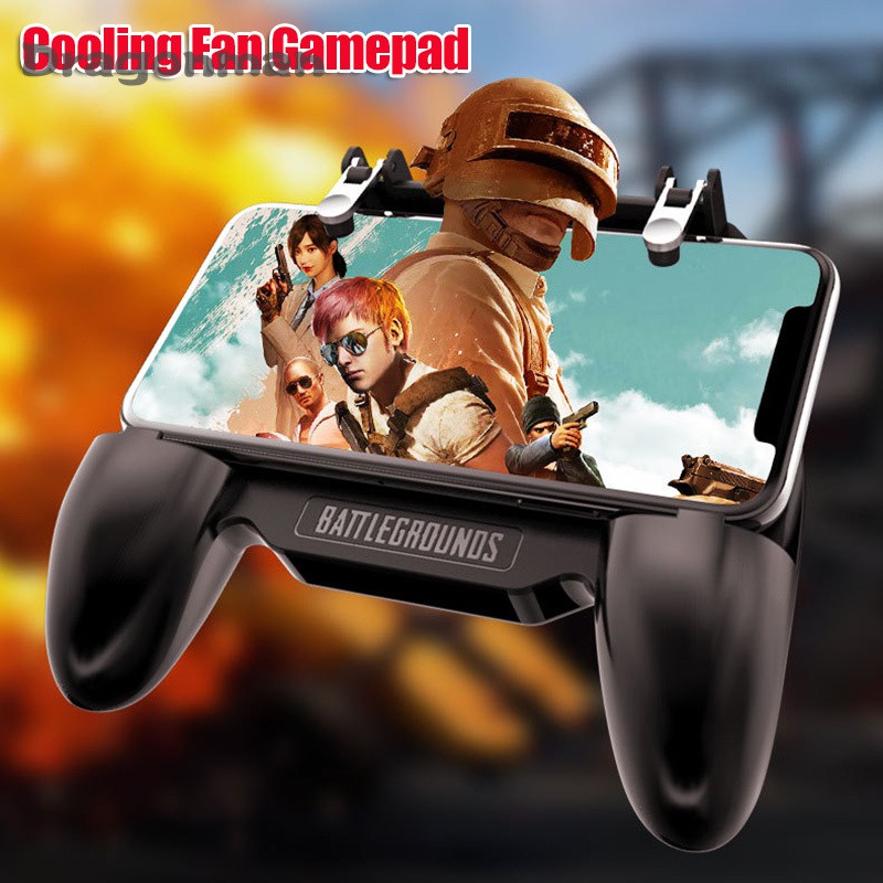 Mobile Phone Game Controller Joystick Cooling Fan Gamepad for PUBG IOS Android