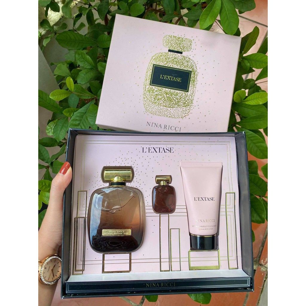 Set nước hoa  Nina Ricci L'extase và dưỡng thể Body Lotion