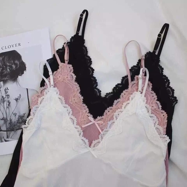 SET ĐỒ NGỦ NỮ 2 DÂY VIỀN REN SIÊU XINH | BigBuy360 - bigbuy360.vn