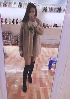 Bốt da lộn cao cổ