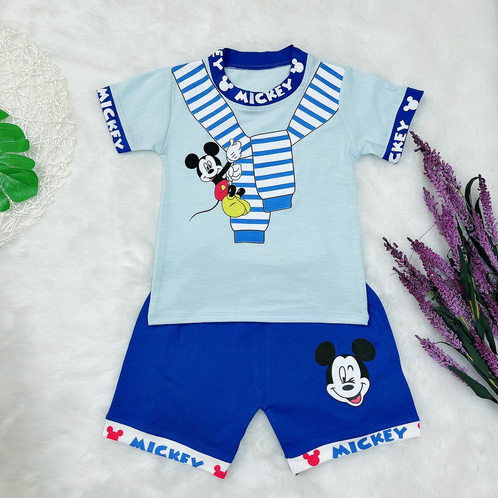 Bộ Mickey cho bé trai, gái cực hót từ 8-18kgkg