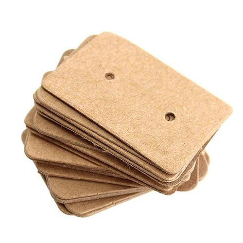 Set 100 Tấm Giấy Treo Trưng Bày Bông Tai 25x35mm