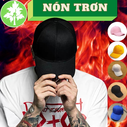 Nón lưỡi trai nón kết trơn màu vàng nam nữ thời trang unisex NKT01