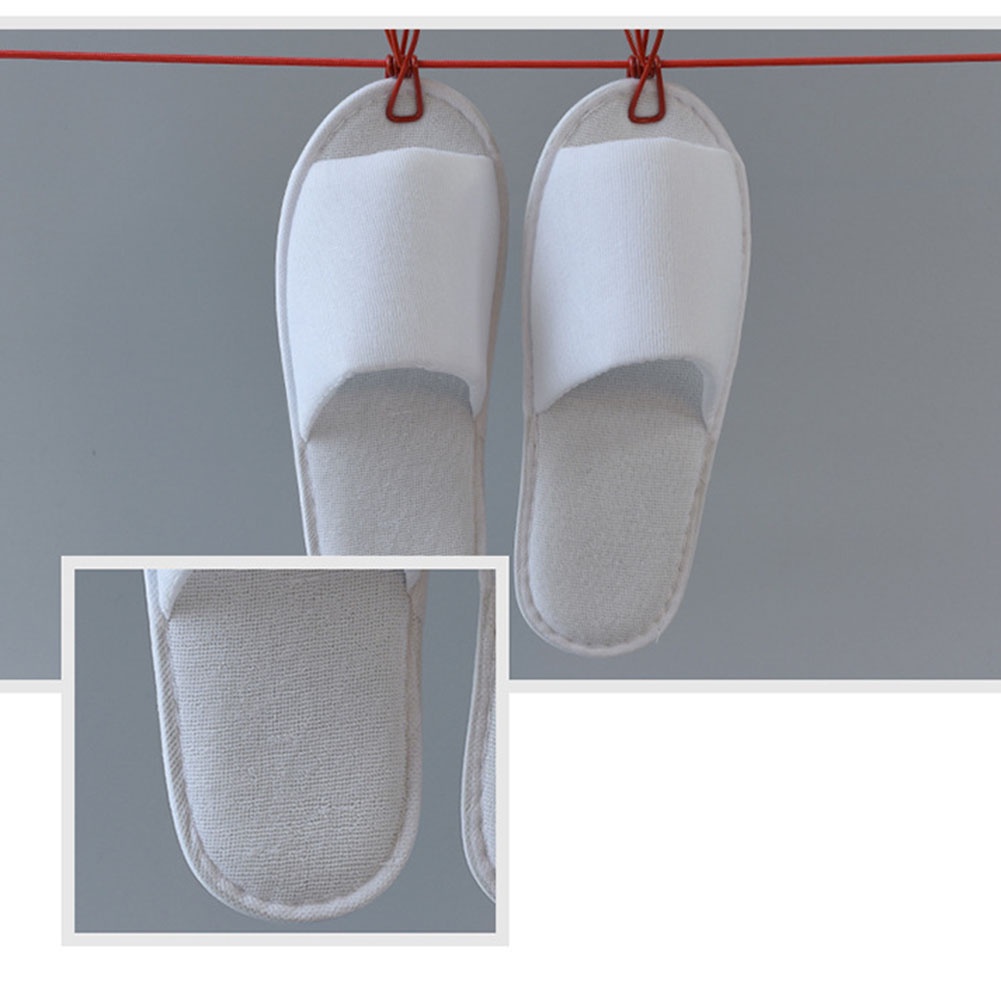1 Đôi Dép Đi Trong Nhà / Khách Sạn / Spa Mềm Mại Dày Dặn Màu Trơn Chống Trượt Dùng Ở Nhà / Khách Sạn
