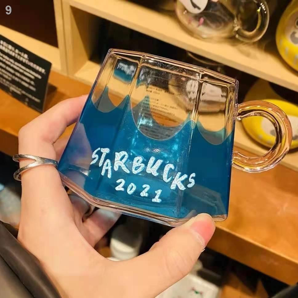 cốc Starbucks Nhật Bản núi Phú Sĩ chính hãng 2021 thủy tinh giới hạn cà phê sữa uống nước Cup 【Gửi vào ngày 8 t