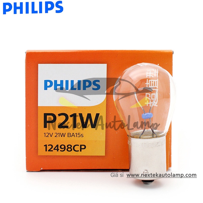 Philips Standard Original Bulb P21/5W S25 BAY15d 12V P21W BA15s 1156 1157 Đèn Báo Rẽ đỗ Xe 12499 12498