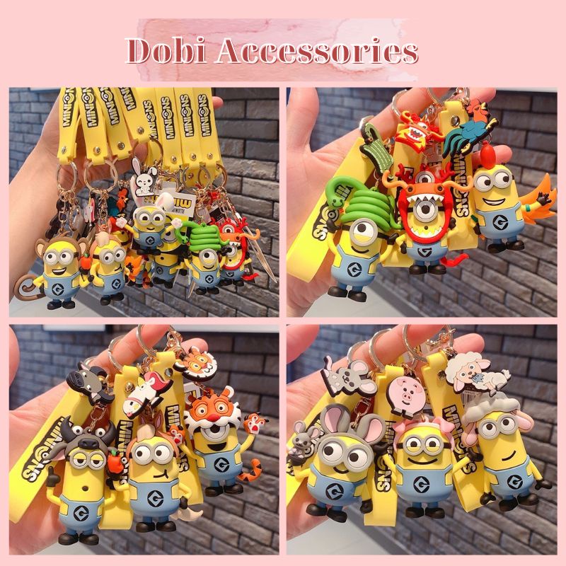 Móc Khóa Minions 12 Con Giáp Độc Đáo Dễ Thương Cao Cấp Hot Trend Phụ Kiện Túi Xách Balo Dobi M10