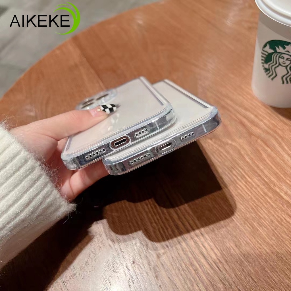 Ốp Điện Thoại Mềm Trong Suốt Chống Sốc Cho iPhone 13 Pro Max 12 11 Pro Max X XR XS Max 8 7 Plus SE 2020