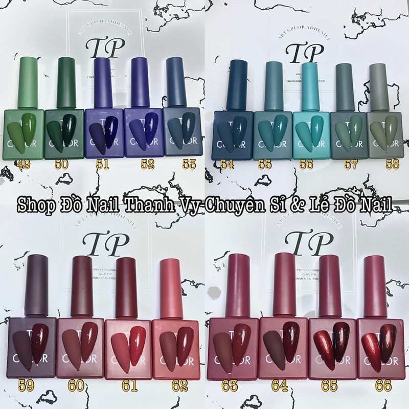 Sơn Gel TP Cao Cấp Chính Hãng, Sơn Chọn Lẻ Màu 41-60 [Thanh Vy Nail]