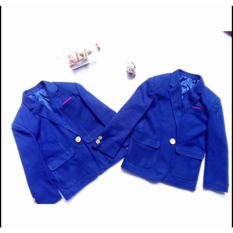 Áo vest xanh dạ bé trai