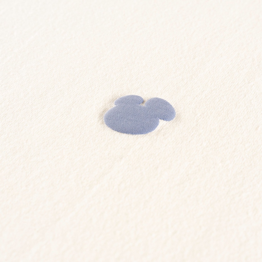 Áo Thun POPPOP BUBLLE LOGO TSHIRT CREAM/YALE BLUE
