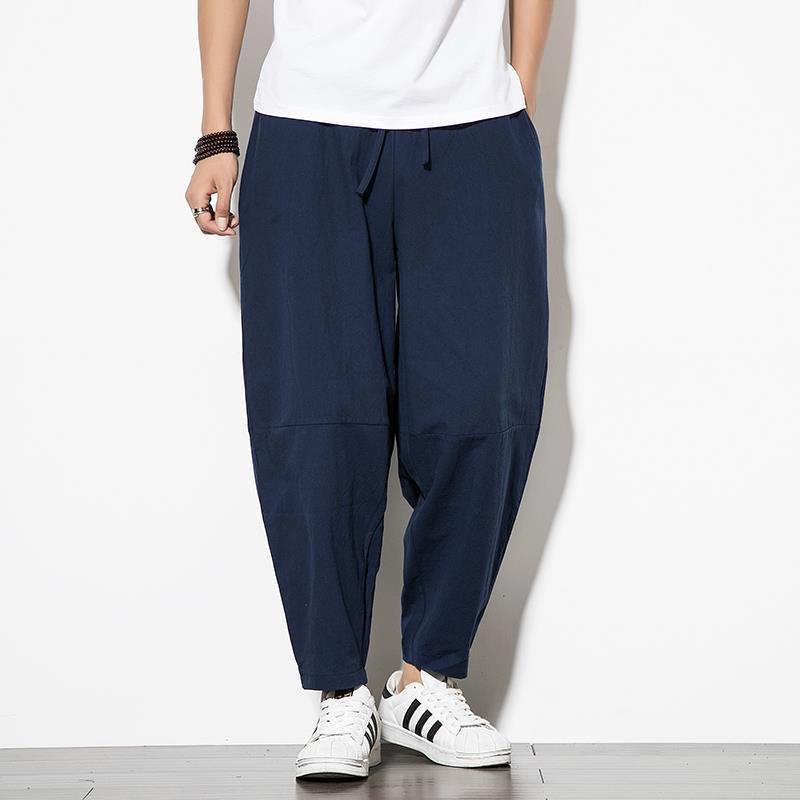 Quần Harem Ống Rộng Plus Size Phong Cách Trung Hoa Cho Nam