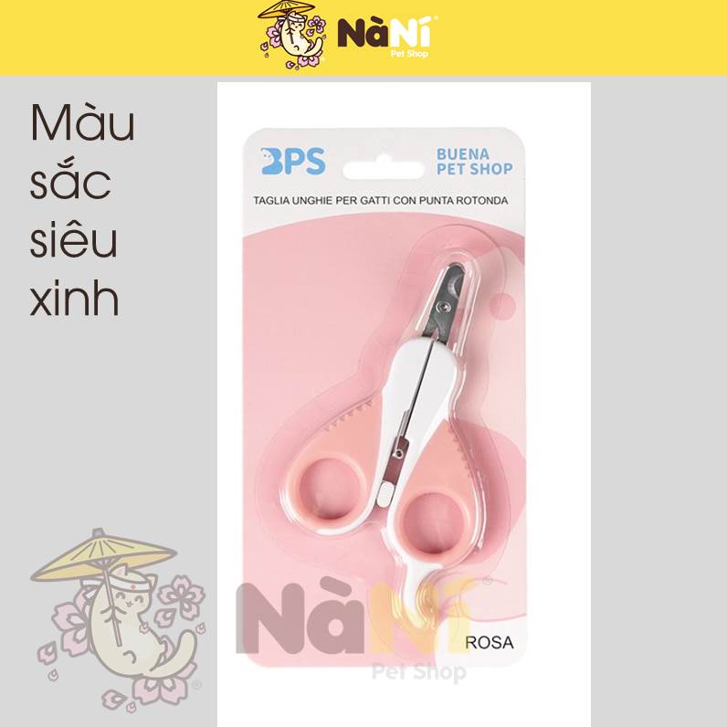 Kéo Cắt Móng Cho Thú Cưng Chó Mèo Thiết Kế Đặc Biệt Chống Cắt Nhầm Vào Thịt,2 Màu Pastel Siêu Đẹp - Nà Ní Pet Shop