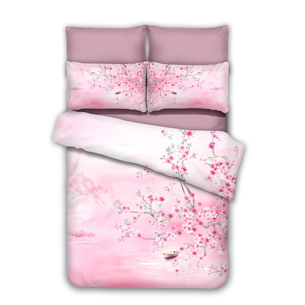 Bộ chăn ga áo gối Micro Satin NV Venecia 1m6x2m 1m8x2m +30cm