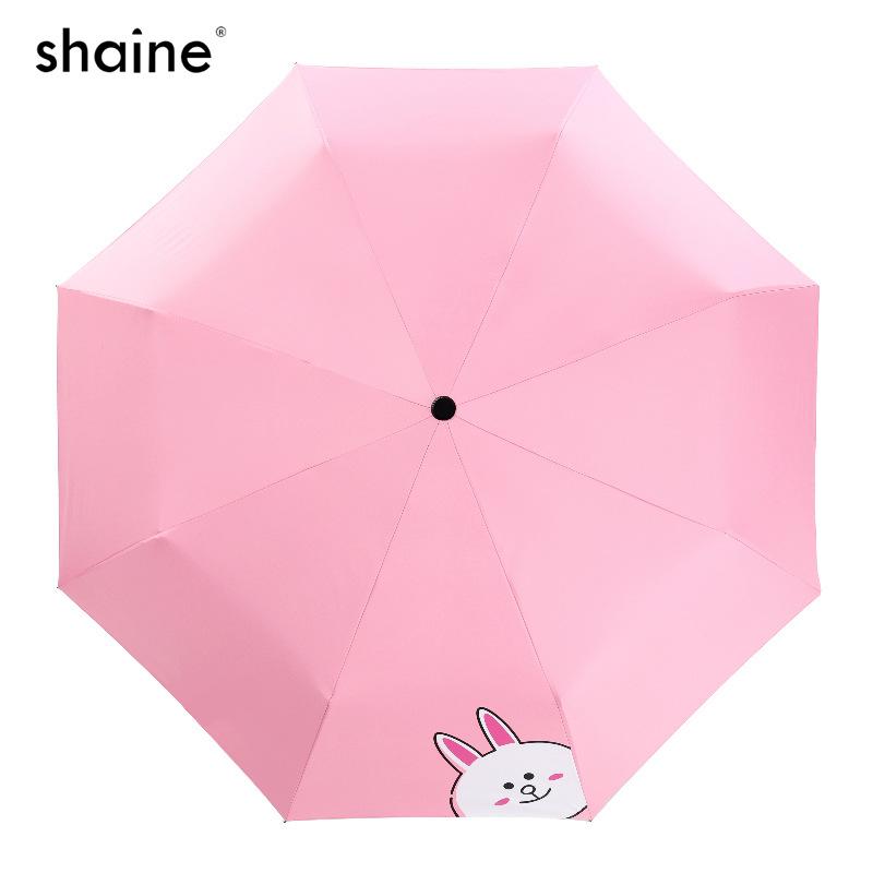 Ô Dù Gấp Gọn Hình Gấu Brown - Ô Gấu Brown - Vải 3 Lớp Chống Tia UV