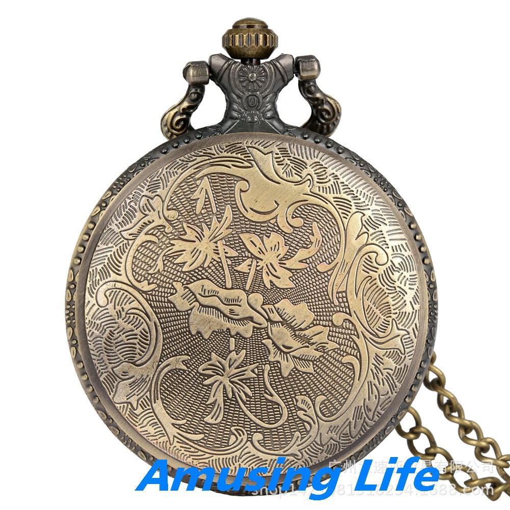 Quartz Pocket Watch Thương Mại Nước Ngoài Mới Nóng Lớn Đồng Hồ Cổ Điển Tinh Tế Harry Potter + Bảo Bối Tử Thần Phụ Kiện L