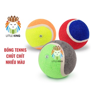 Đồ chơi bóng tennis chút chít cho chó mèo, thú cưng chất liệu cao su Little King pet shop