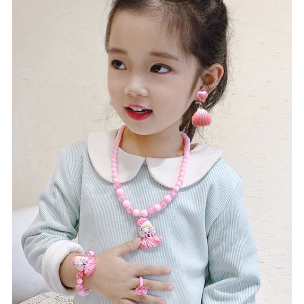 Bông tai hình vỏ sò hoạt hình cho bé gái