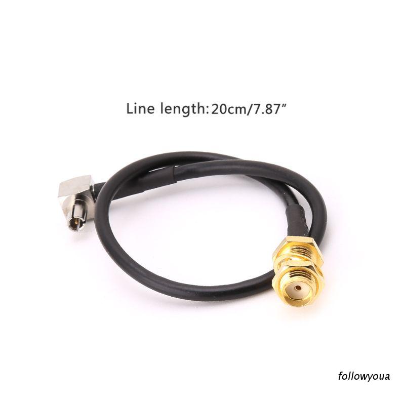 Dây cáp đồng trục SMA Female sang TS9 Male Right Angle RG174 dài 20cm