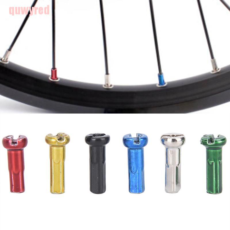 quwyred 72Pcs Bike Wheel Spoke Nipples 14mm Bike Spokes Nipples For Bicycle Wheel GWT