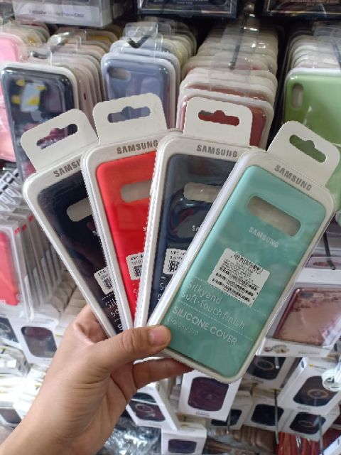 Ốp lưng chống bẩn silicon cover cho Galaxy S10 - Nhiều màu