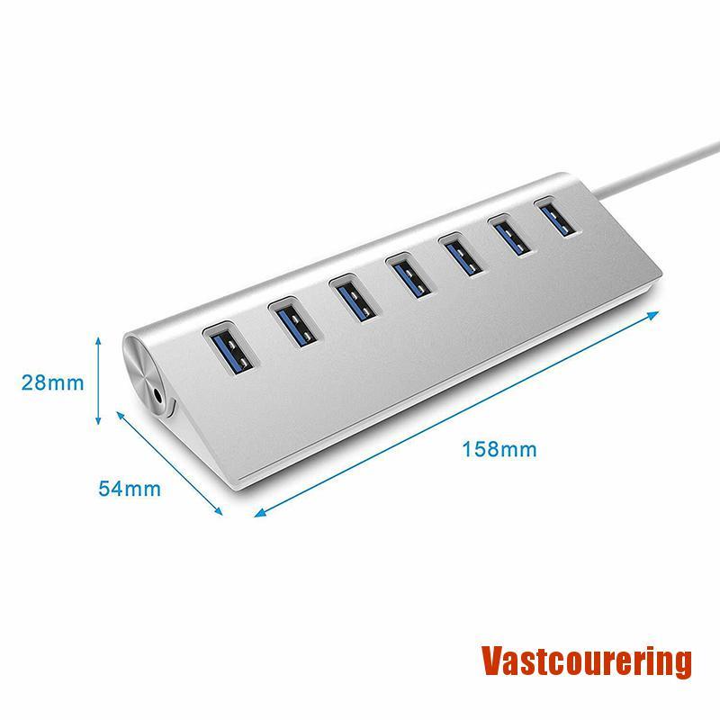 VAing USB 3.0 Hub Powered 7 Port Data Hub SuperSpeed Adapter for Windows Mac PC