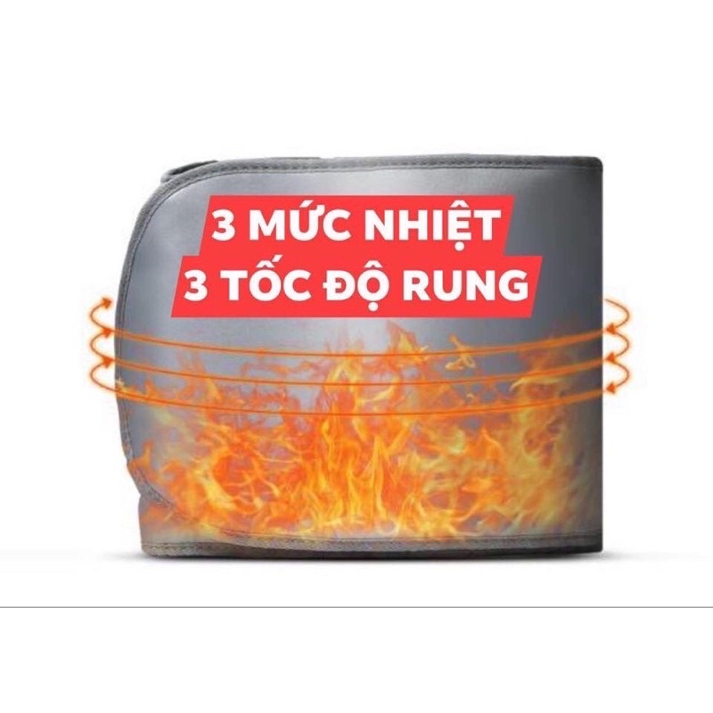 Combo 5 Đai Quấn Nóng Giảm Béo Kết Hợp Rung Massage 3 Cấp Độ, Dùng Trong Spa
