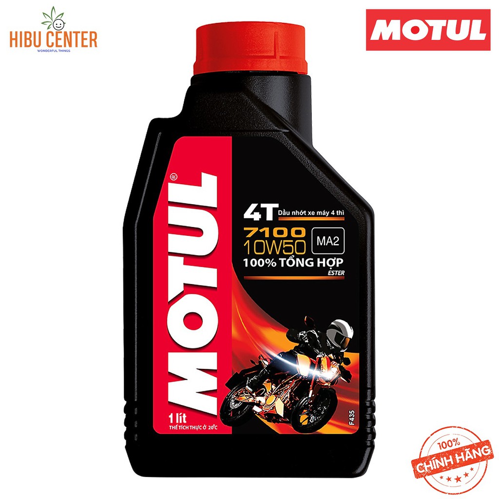 [Tốt Nhất] Dầu Nhớt Xe Máy 4 Thì Motul 7100 4T 10W50 MA2 (100% Tổng Hợp - Ester) 1 Lít – Hàng Chính Hãng – HIBUCENTER