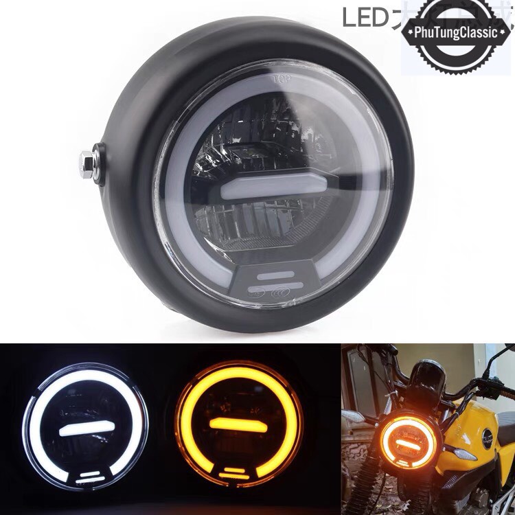 Đèn pha Led độ cafe racer, classsic cao cấp