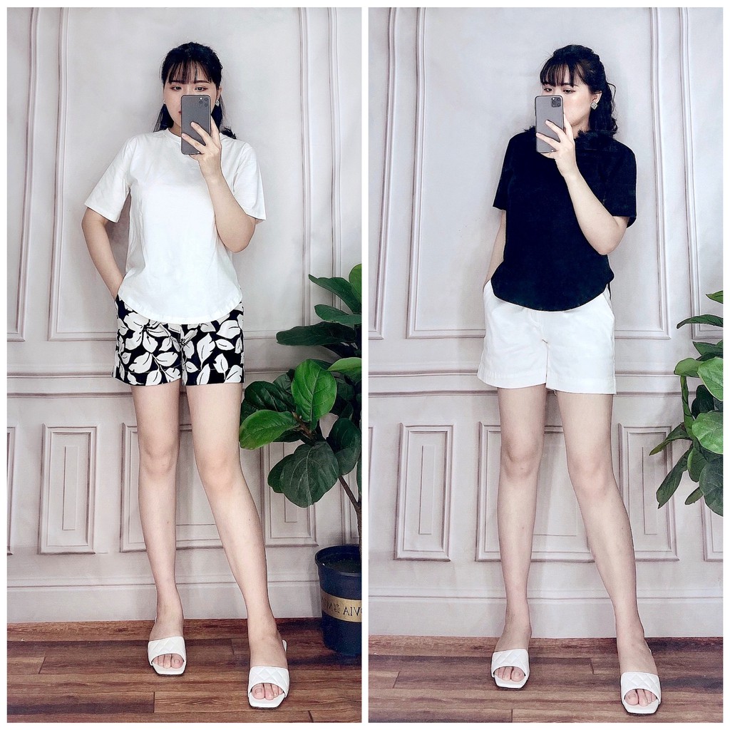 QUẦN SHORT KAKI NỮ LƯNG THUN ĐẸP, GIÁ RẺ ROSACA NoBrandCotton