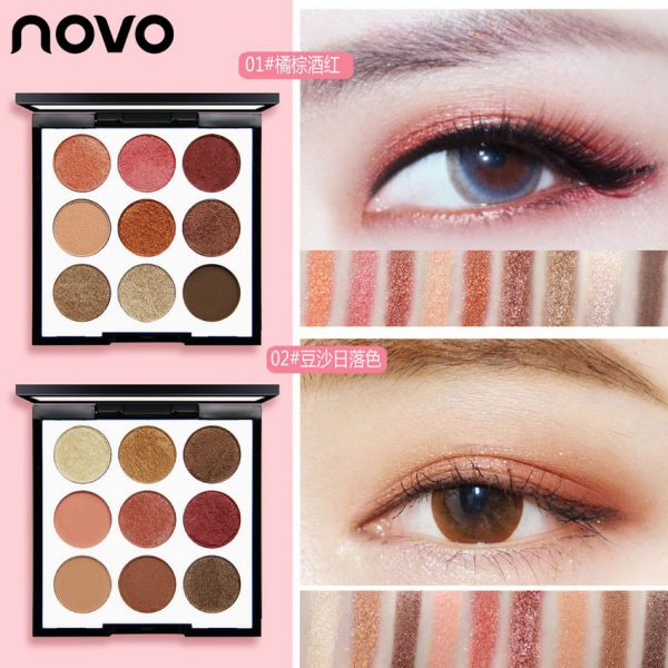 Phấn mắt NOVO SMOOTH EYESHADOW PALETTE – 9 ô màu