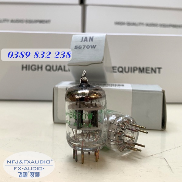 Bóng đèn điện tử GE 5670W thay thế cho bóng 6N3, 6H3n, 2C51