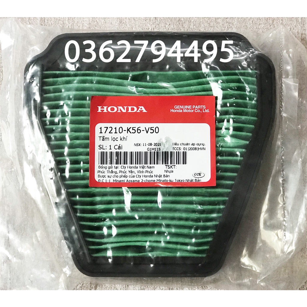 Lọc gió Winner v1/Winner X/Winner V3  Zin chính hãng Honda