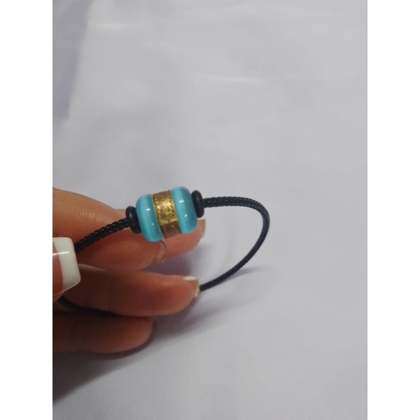 Vòng tay lu thống dát vàng định công danh đầu xuôi đuôi lọt trợ mệnh thủy mộc